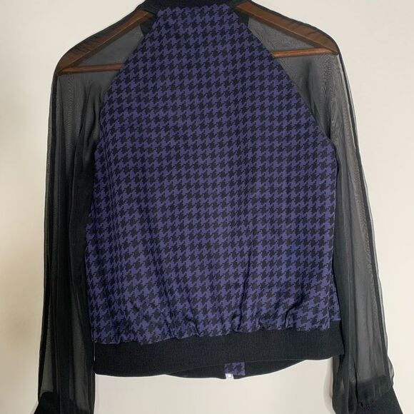 H&M Black and Purple Bomber Jacket - Picture 6 of 6
